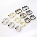 Metal Roller Heel Bar Buckle Durable Welded Closure for Bags & Belts - 3/4"