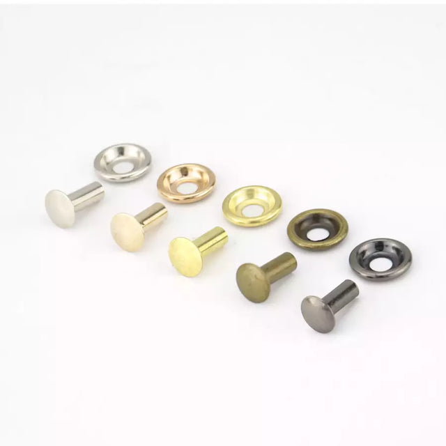 Tubular Rivets Iron Decorative 5/16" for Bags & Leather - 10mm Post
