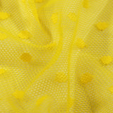 Polka Dot Stretch Mesh Fabric