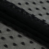 Polka Dot Stretch Mesh Fabric