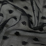 Polka Dot Stretch Mesh Fabric