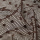 Polka Dot Stretch Mesh Fabric