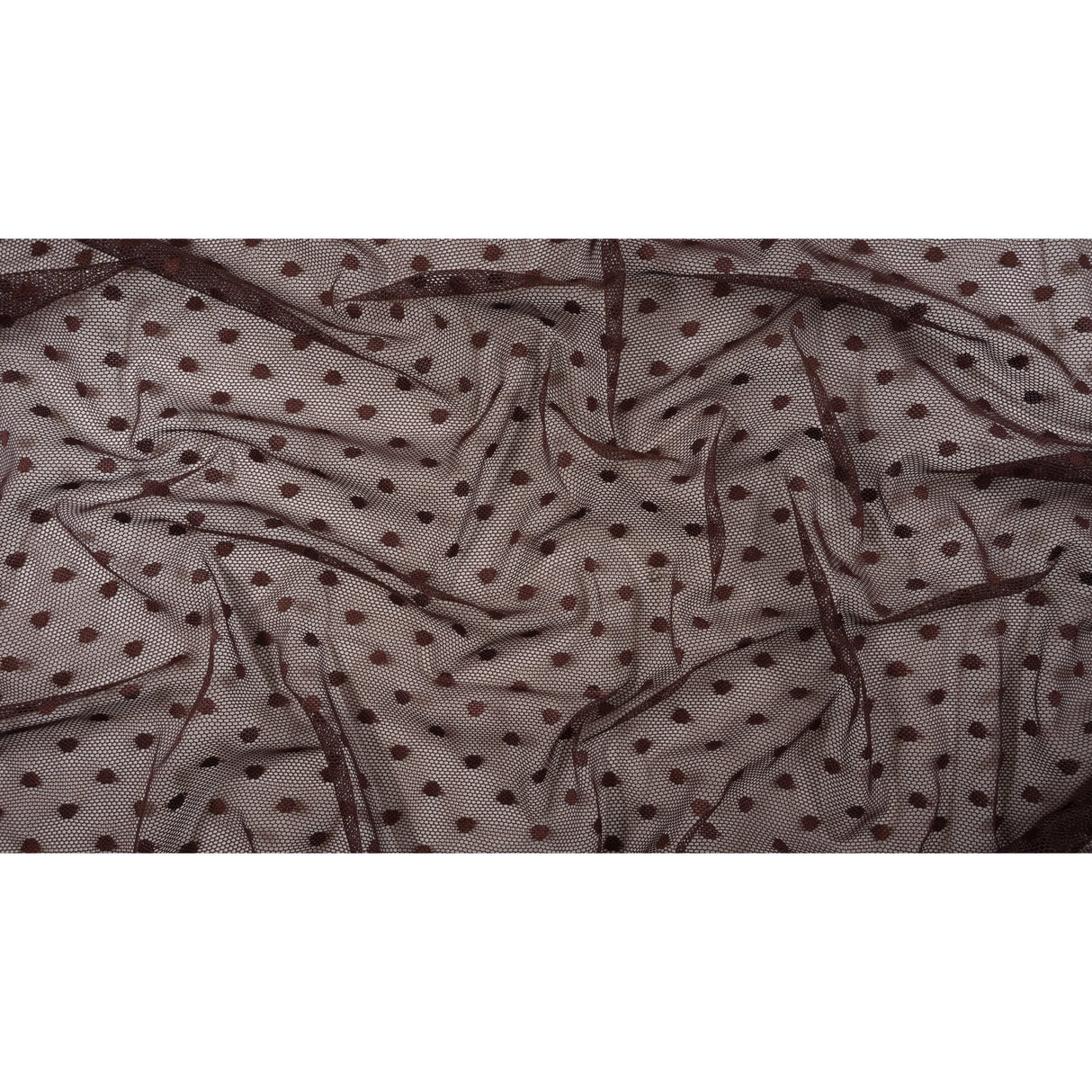 Polka Dot Stretch Mesh Fabric