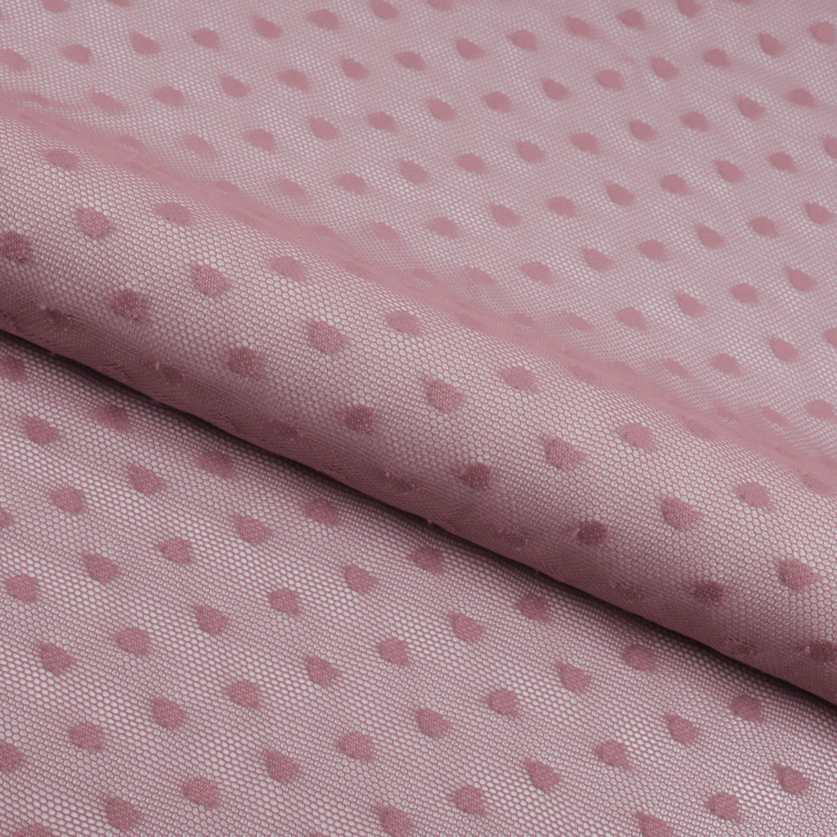 Polka Dot Stretch Mesh Fabric