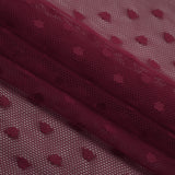 Polka Dot Stretch Mesh Fabric