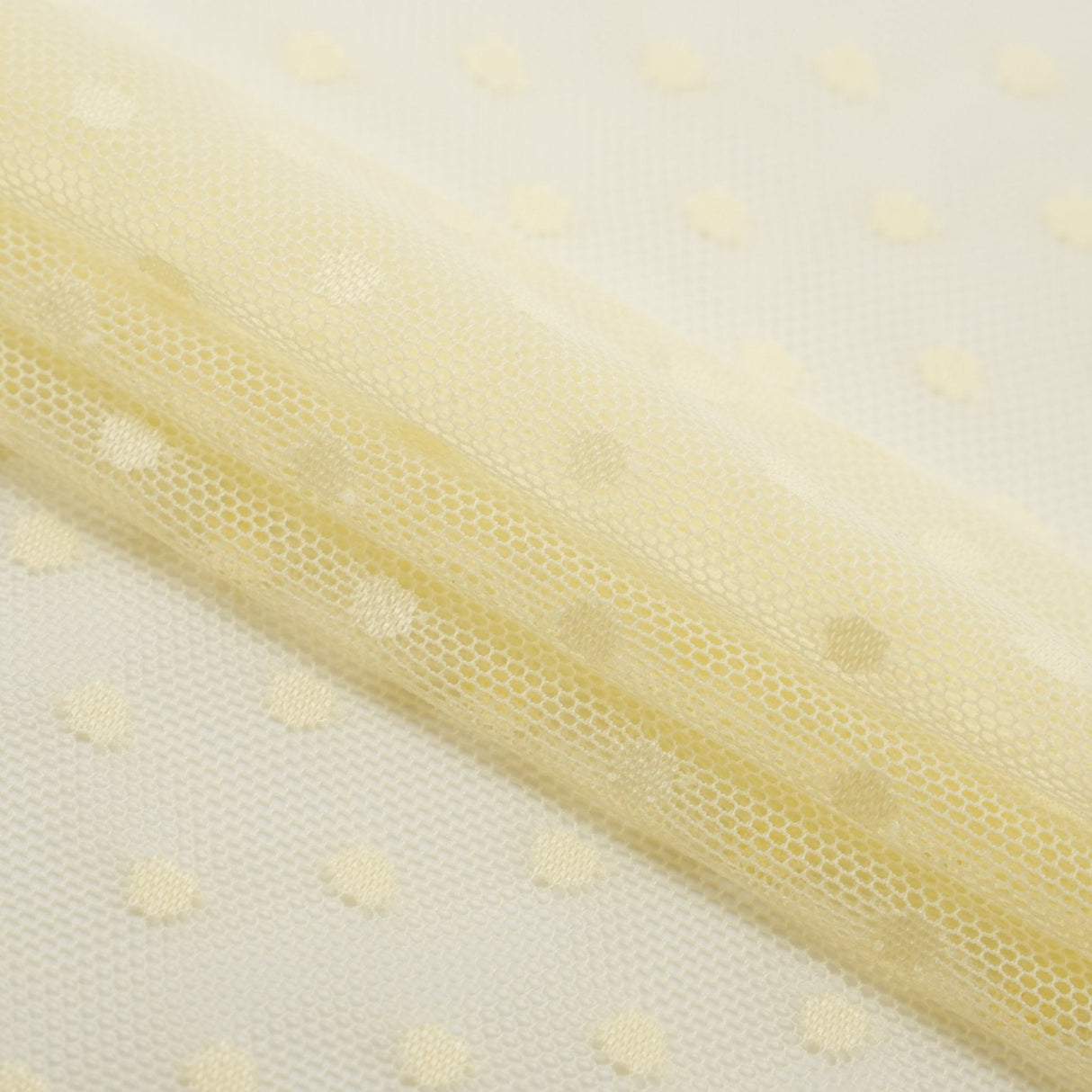 Polka Dot Stretch Mesh Fabric