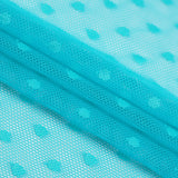 Polka Dot Stretch Mesh Fabric