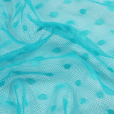 Polka Dot Stretch Mesh Fabric