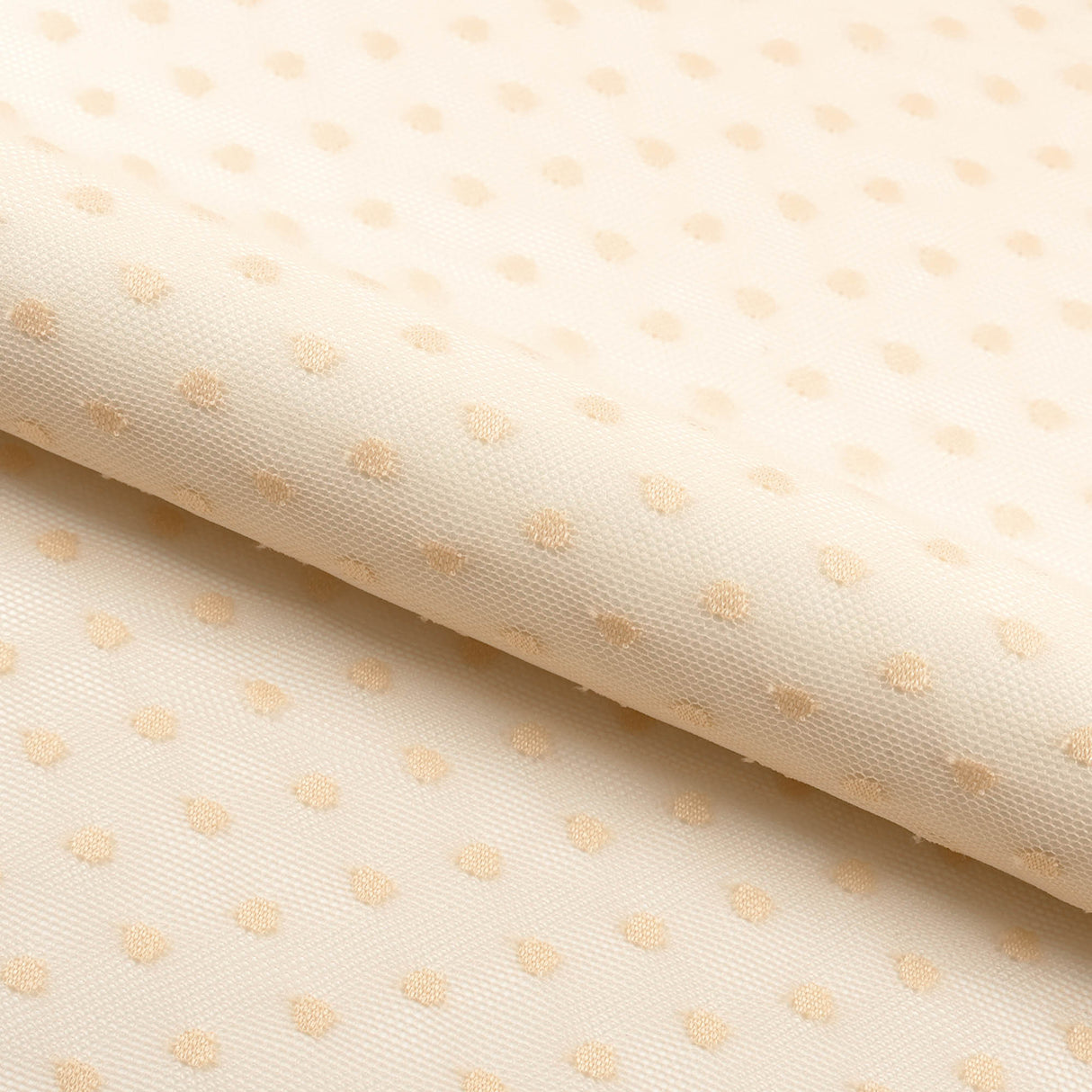 Polka Dot Stretch Mesh Fabric