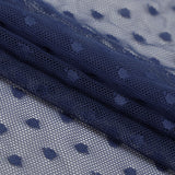 Polka Dot Stretch Mesh Fabric