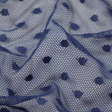 Polka Dot Stretch Mesh Fabric
