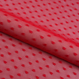 Polka Dot Stretch Mesh Fabric