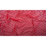 Polka Dot Stretch Mesh Fabric