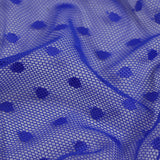 Polka Dot Stretch Mesh Fabric
