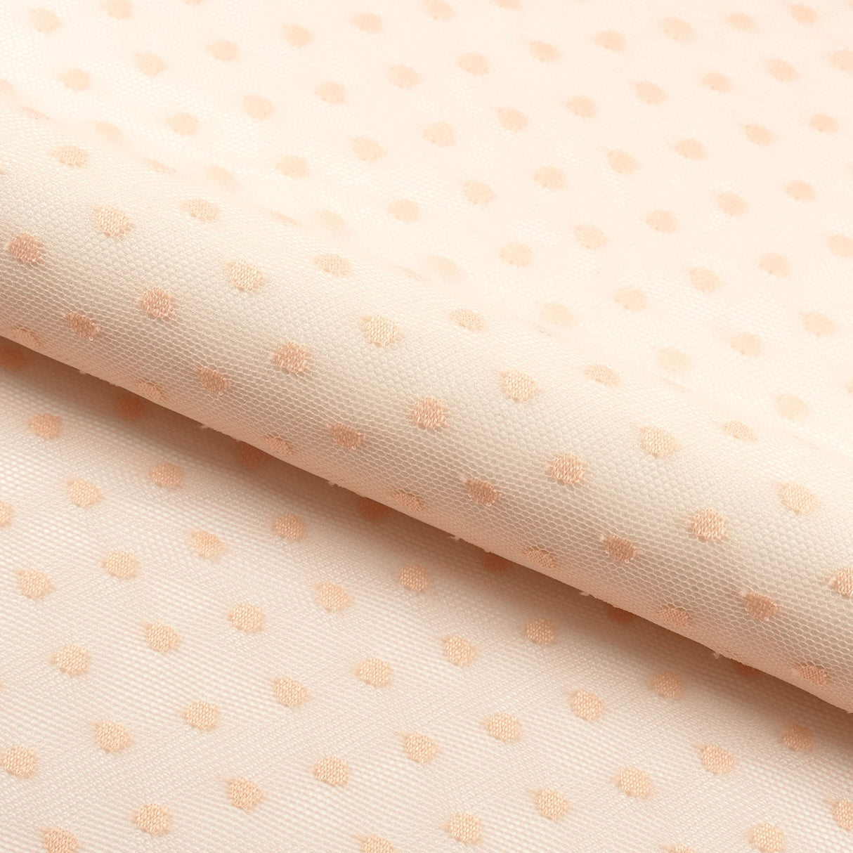 Polka Dot Stretch Mesh Fabric