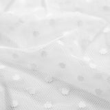 Polka Dot Stretch Mesh Fabric