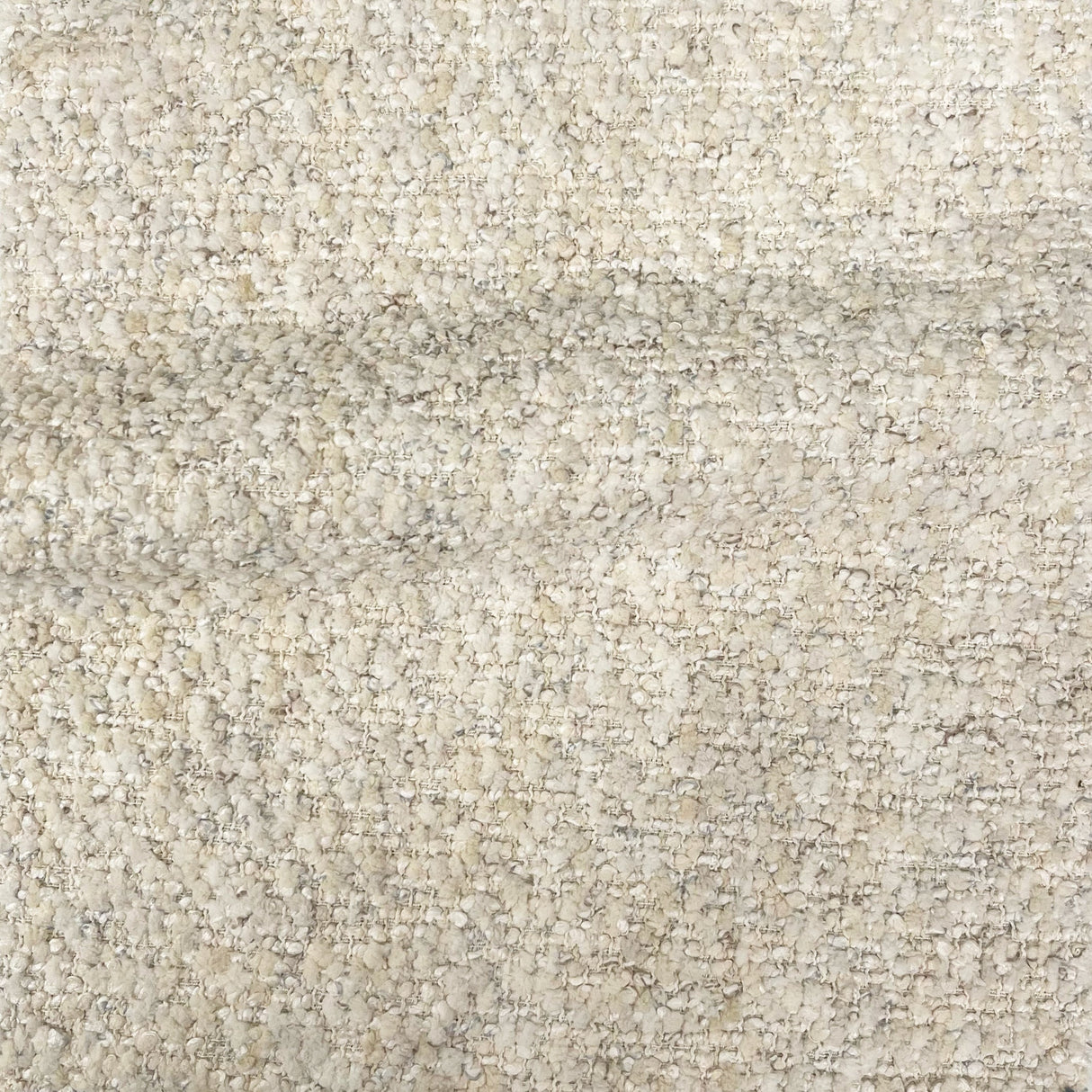 Boucle Upholstery Fabric by the Yard - Cora Solid Multi-Tonal Texture