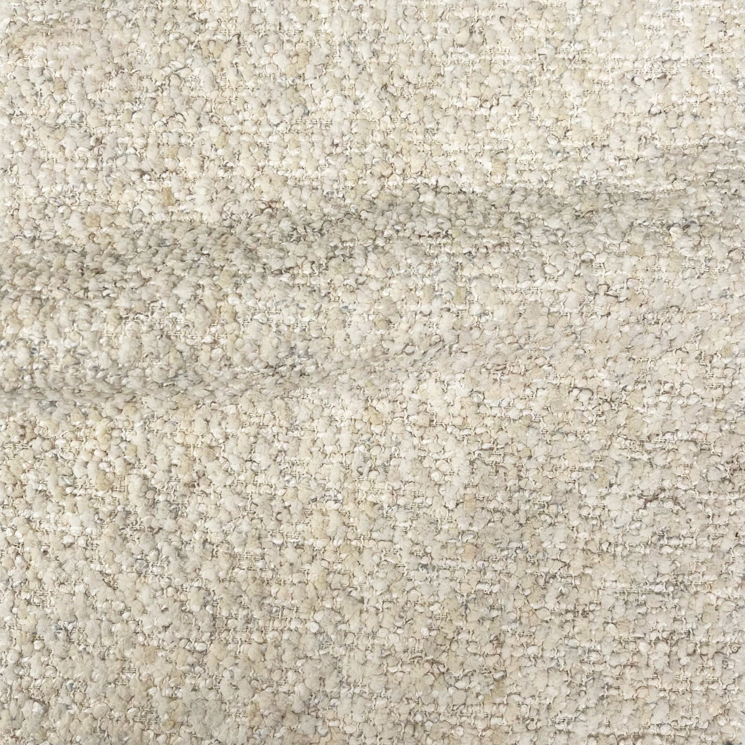 Boucle Upholstery Fabric by the Yard - Cora Solid Multi-Tonal Texture