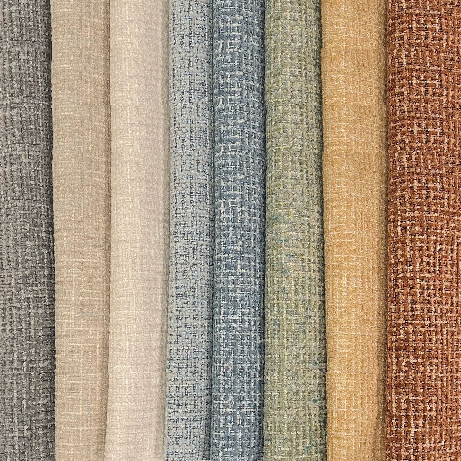 Chenille Upholstery Fabric Devon Boucle Yarn Texture by the Yard
