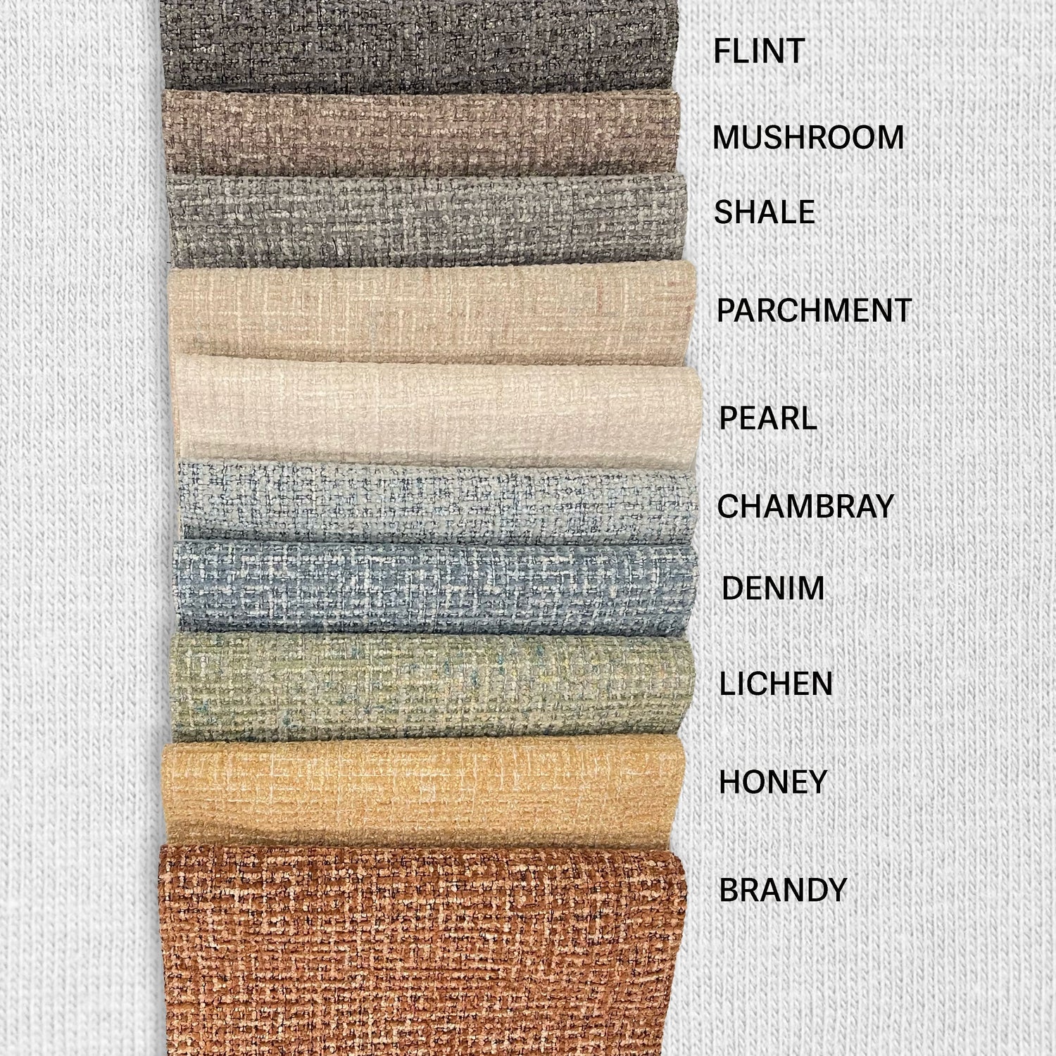 Chenille Upholstery Fabric Devon Boucle Yarn Texture by the Yard