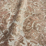 Cut Velvet Upholstery Fabric Florian Botanical Paisley