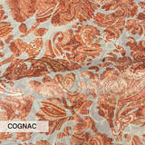 Cut Velvet Upholstery Fabric Florian Botanical Paisley