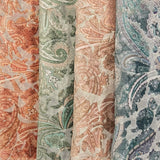 Cut Velvet Upholstery Fabric Florian Botanical Paisley