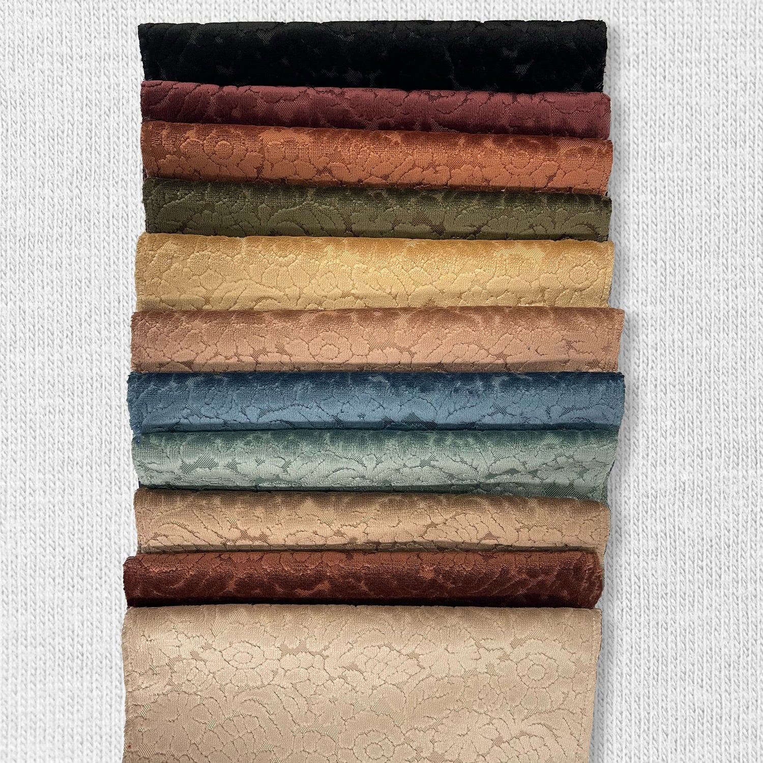 Cut Velvet Upholstery Fabric Eleanor Botanical Flair by the Yard