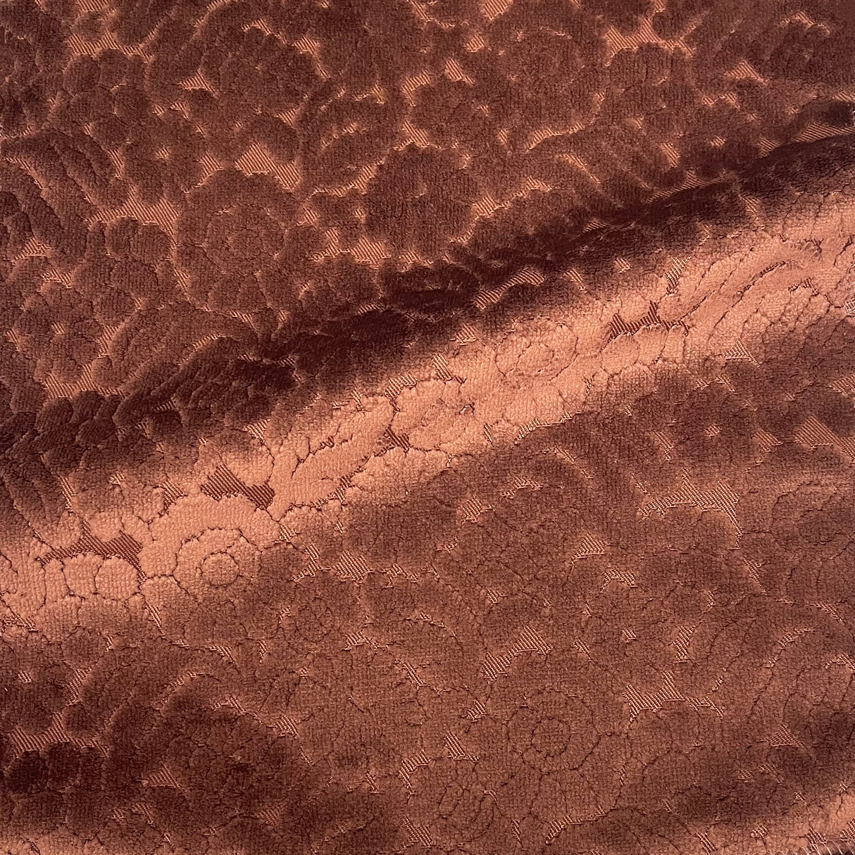 Cut Velvet Upholstery Fabric Eleanor Botanical Flair by the Yard
