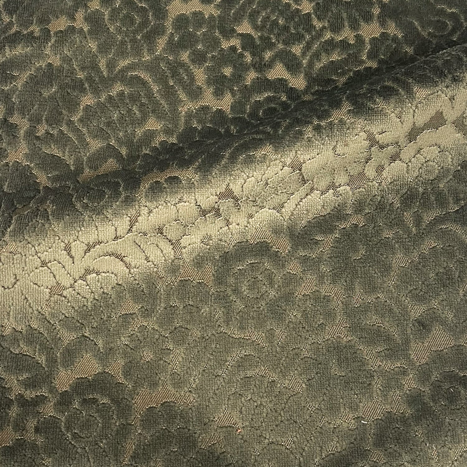 Cut Velvet Upholstery Fabric Eleanor Botanical Flair by the Yard