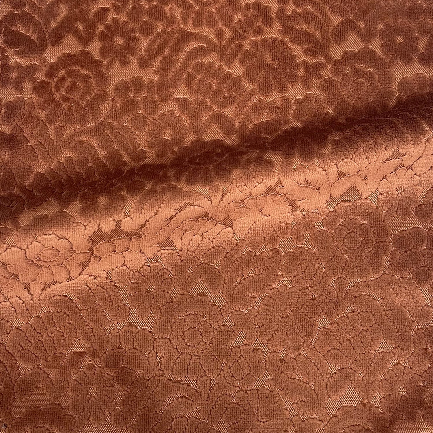 Cut Velvet Upholstery Fabric Eleanor Botanical Flair by the Yard