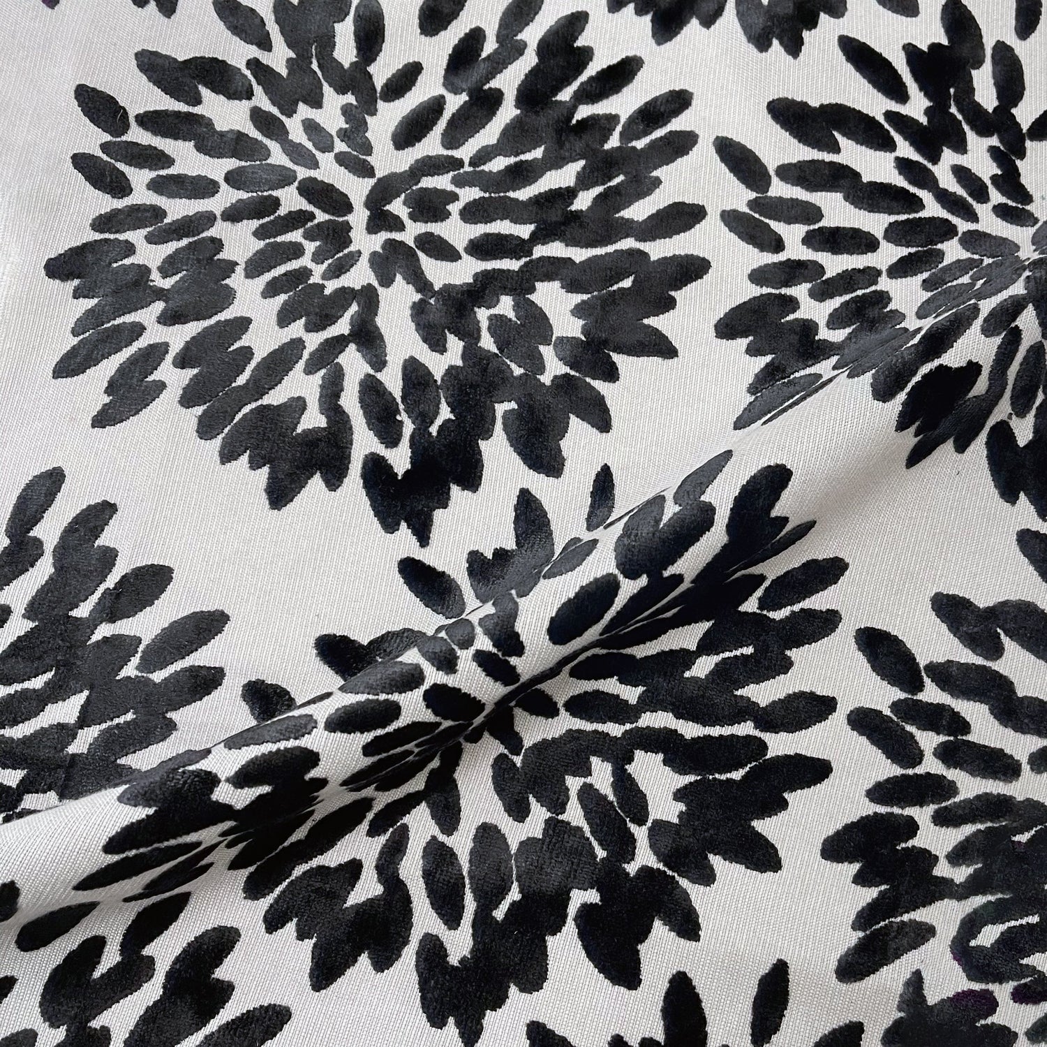 Burnout Velvet Upholstery Fabric Tuscany Fiori Floral