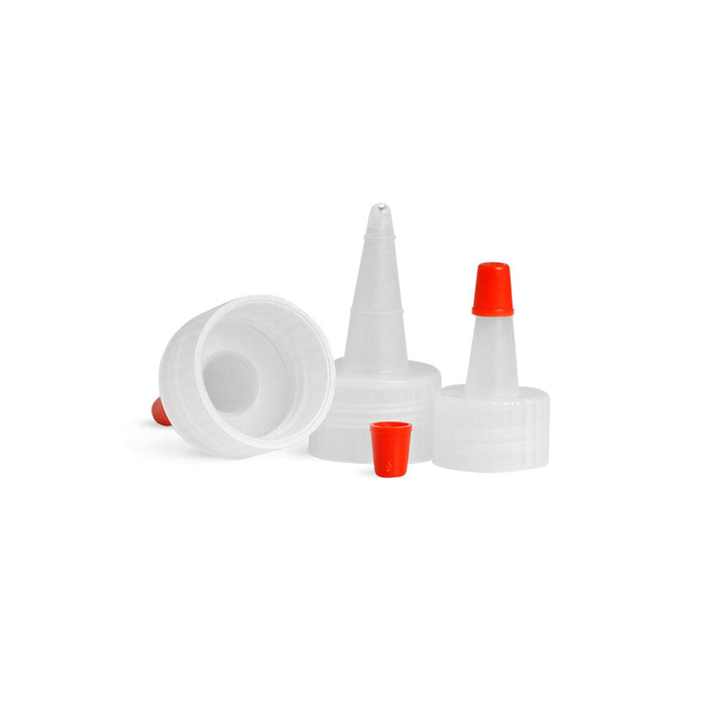 Tops with Caps, for SQ Squeeze Bottles, 1/2oz