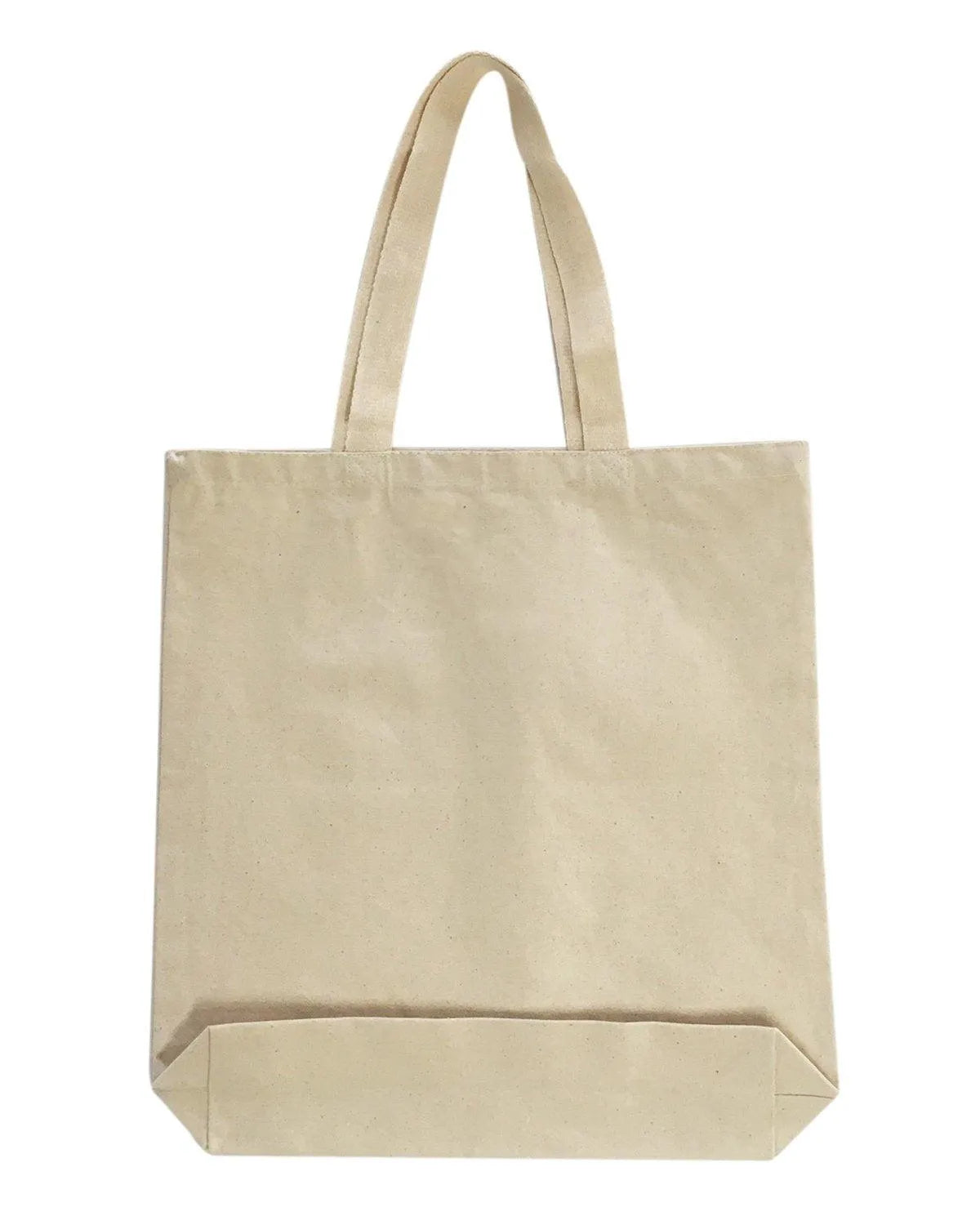 Tote Bag Gusseted - Natural Canvas (15"x16"x3")