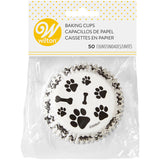 Wilton Paw Prints and Bones Cupcake Liners, 50-Count