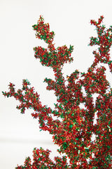 29 Inch Red and Green Glitter Berry Spray Christmas Tree Decor