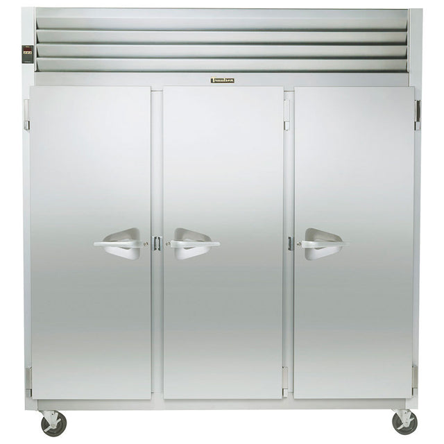 Traulsen G31310 77" G Series Three Section Solid Door Reach in Freezer with Left / Right / Right Hinged Doors (208/230V) - 69.1 cu. ft.