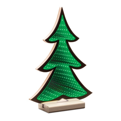 11.75" Green Christmas Tree Infinity Light