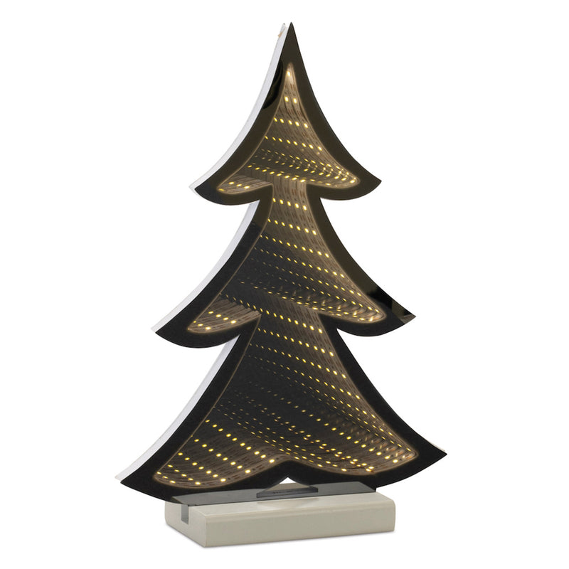 12.5" Tree Infinity Light – Battery Operated Decorative LED Lamp