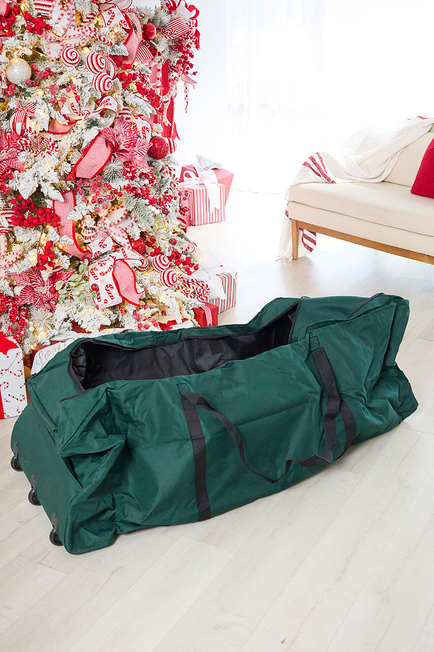Rolling Christmas Tree Storage Bag - Green