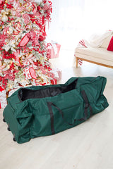 Rolling Christmas Tree Storage Bag - Green
