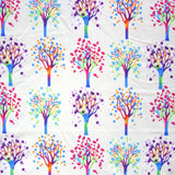 Cotton Lycra Trees of Life Knit Fabric