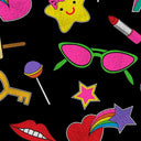 Printed Spandex Pop Icons Pattern