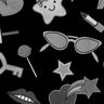 Printed Spandex Pop Icons Pattern