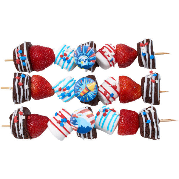 Patriotic Red, White and Blue Star Sprinkles – 16.5 oz. handheld container