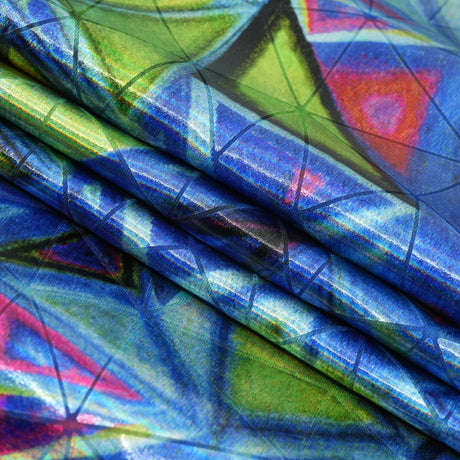Triad Foiled Spandex Fabric - Foiled Pattern, 58" Width (1 Yard)