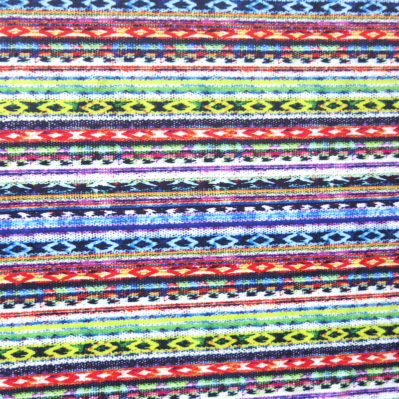 Nylon Spandex Swimsuit Fabric Tribal Stripes