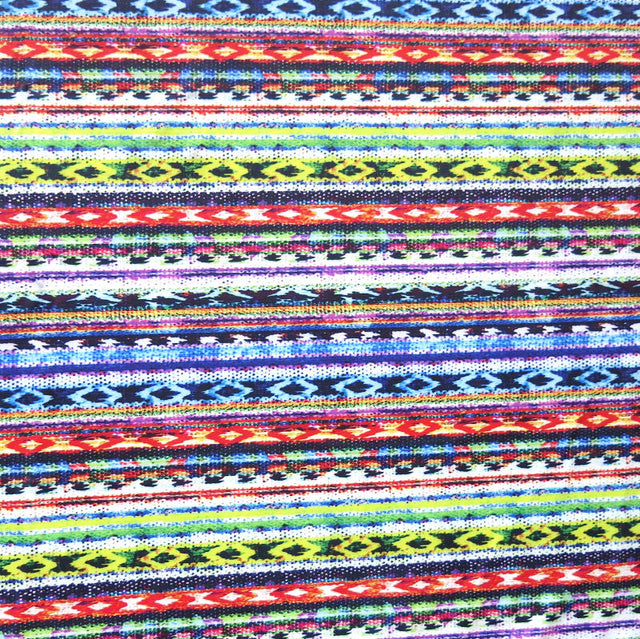 Nylon Spandex Swimsuit Fabric Tribal Stripes