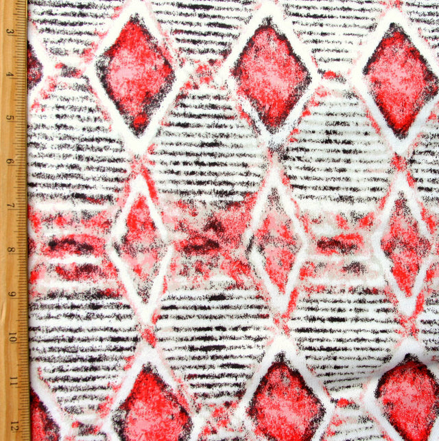 Cotton Knit Tribal Print Fabric