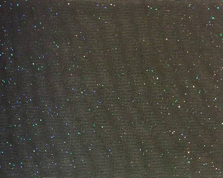 Tricot Solid Black With Glitter Nylon Fabric - Black, Glitter, 58/60" Width (1 Yard)